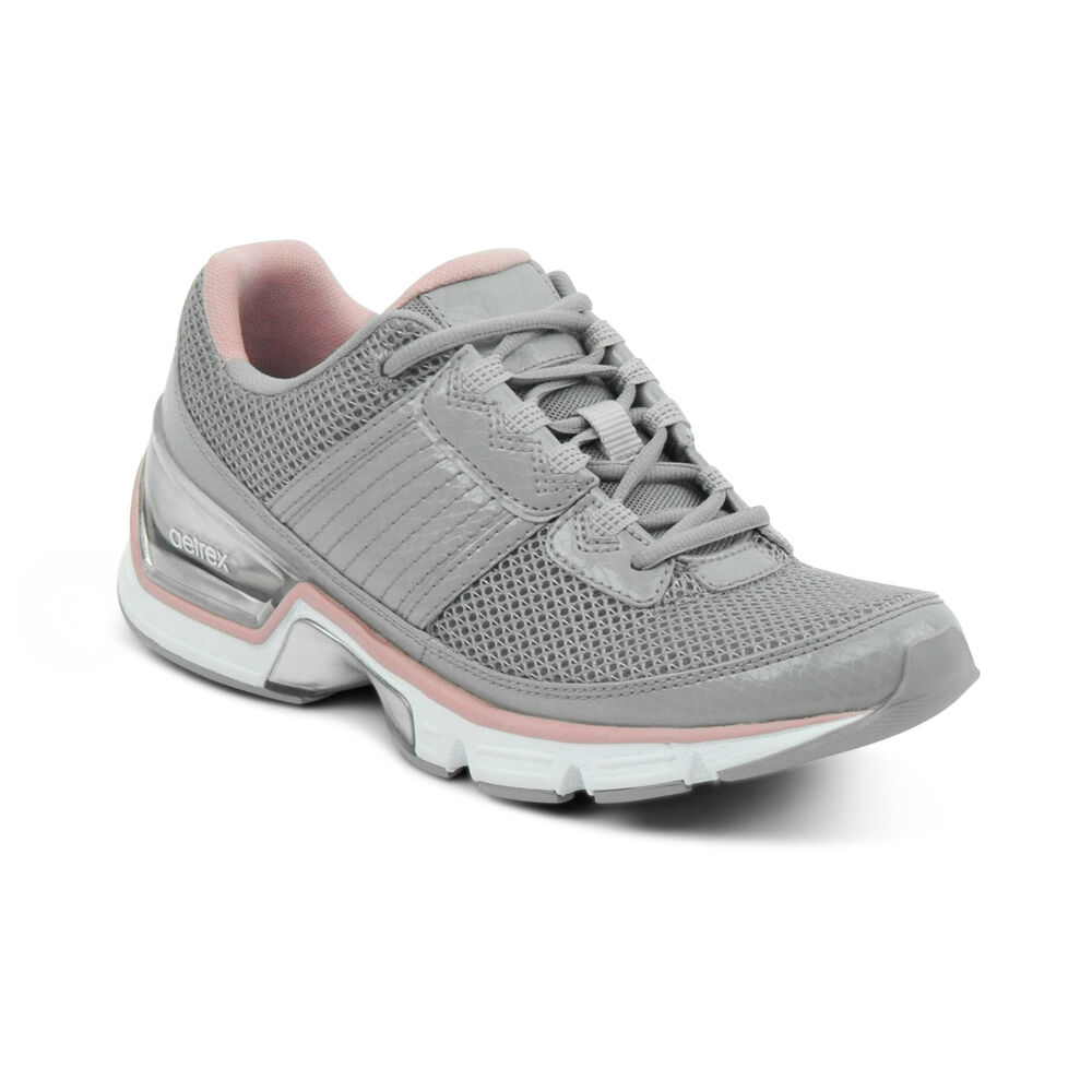 Aetrex Women's Xspress Runner 2 Sneakers - Grey | USA SPMORV1